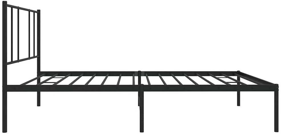 Lova Metalinis lovos rėmas su galvūgaliu, juodos spalvos, 100x190cm