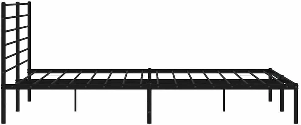 Lova Metalinis lovos rėmas su galvūgaliu, juodos spalvos, 183x213cm