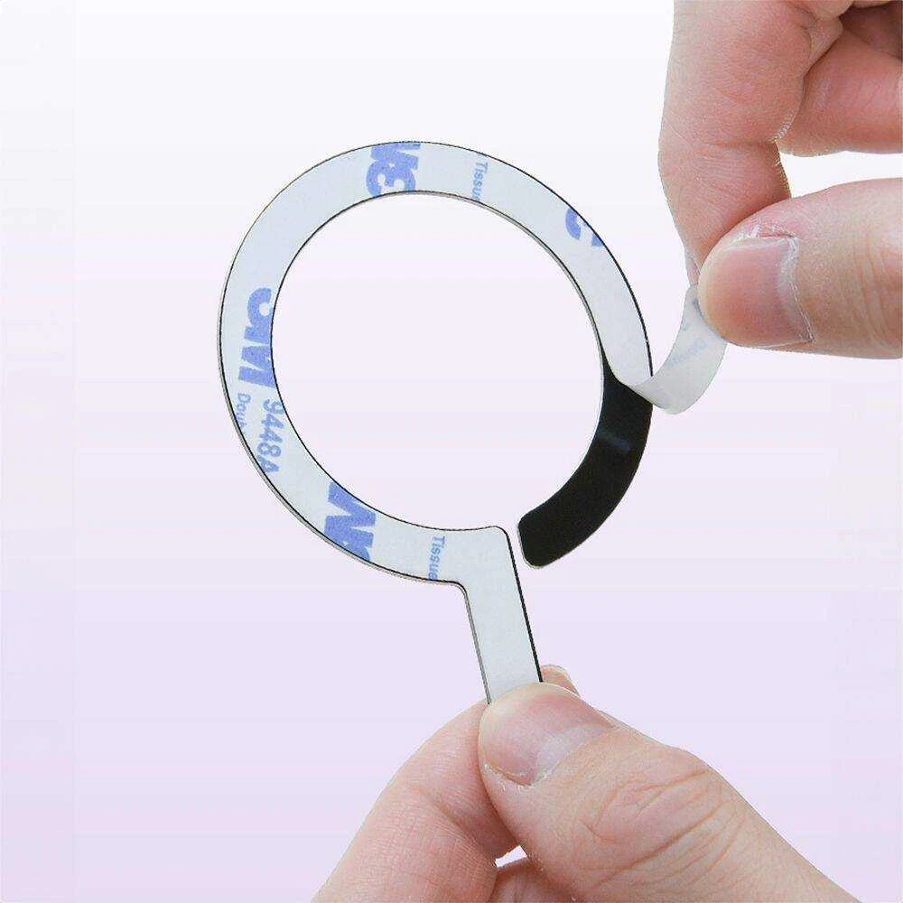 Metalring MagSafe 2-pack Tech-Protect Universal Magnetic Ring juodos ir sidabro spalvos