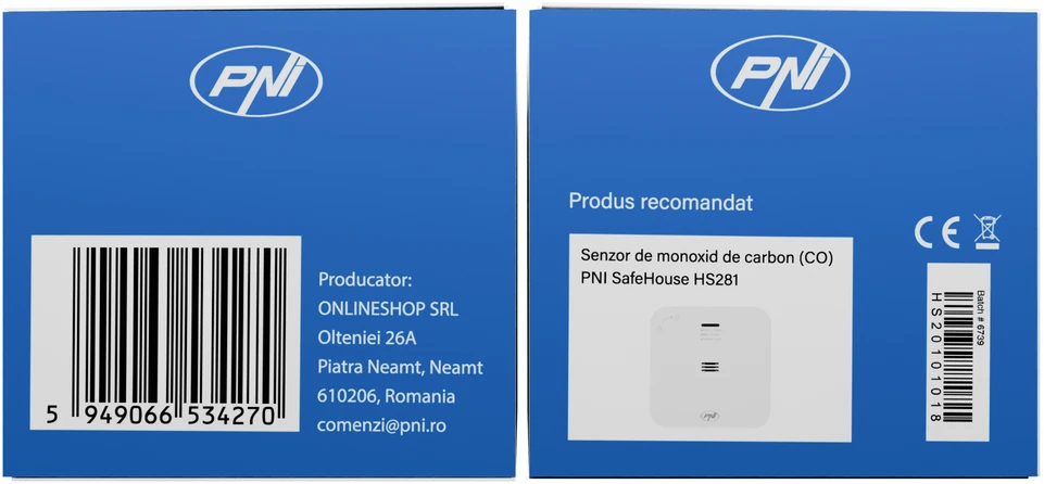 Metano dujų jutiklis (CH4) PNI SafeHouse HS201 su „WiFi“, valdymas per „Tuya Smart“ programėlę, 230V maitinimo šaltinis, balso pranešimai, garsinis ir vaizdinis aliarmas, elektromagnetinio vožtuvo išvestis