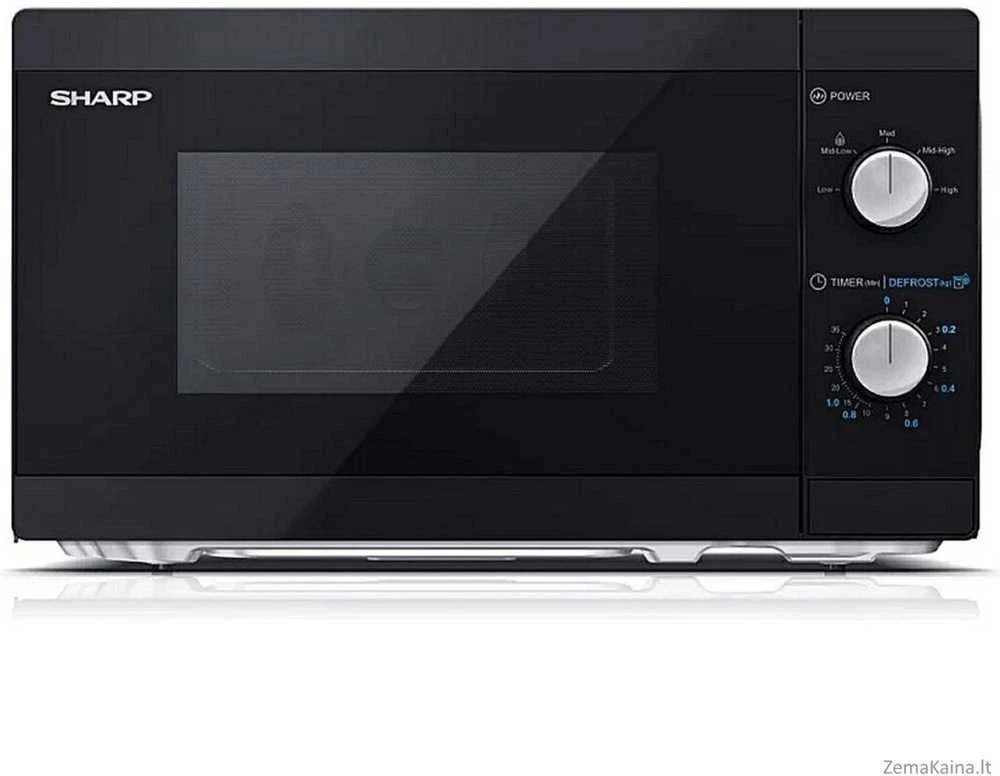 Mikrobangų krosnelė Sharp YC-MS01E-B 20L, 800W, Juoda