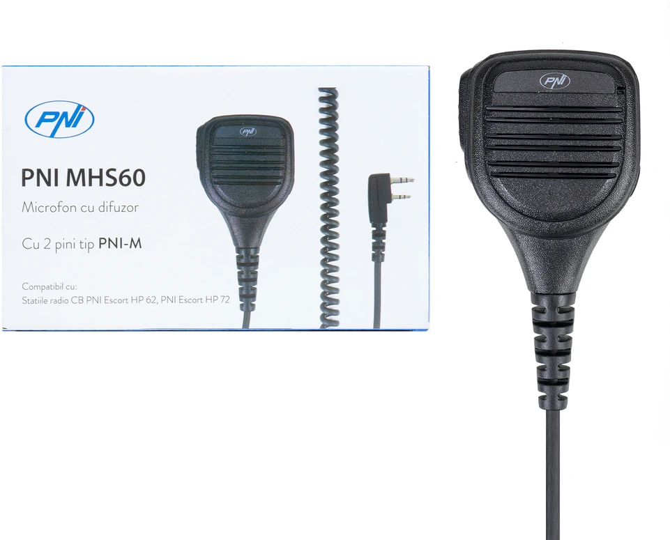 Mikrofonas su PNI MHS60 garsiakalbiu, 2 kontaktų, PNI-M tipo