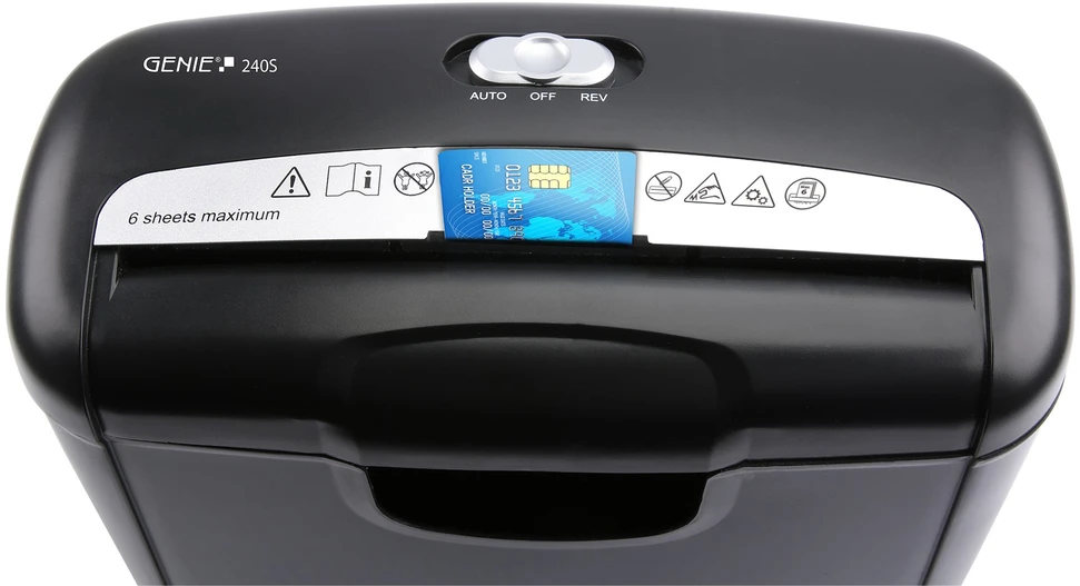 Mikrotik Genie 240 S dokumentų naikiklis Smulkinimas juostelėmis 72 dB Juoda