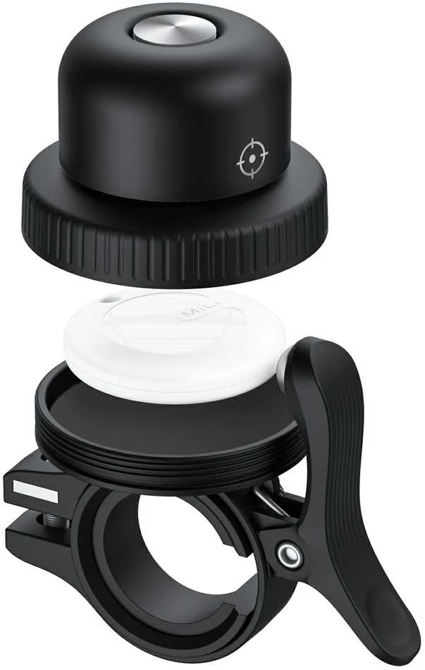 MiLi GPS Bluetooth MiTag Tracker HD-P16-B Android + bike bell juodos spalvos