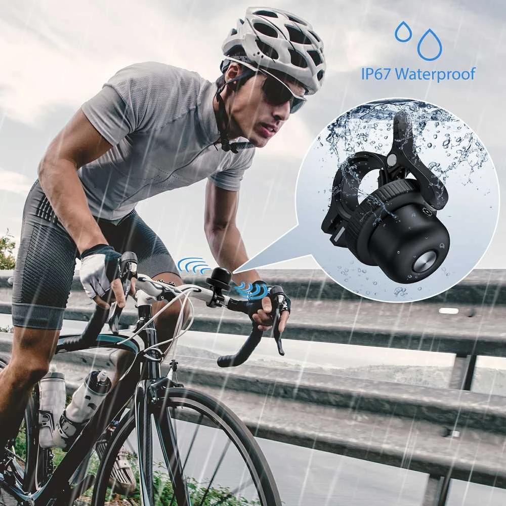MiLi GPS Bluetooth MiTag Tracker HD-P16-B Android + bike bell juodos spalvos