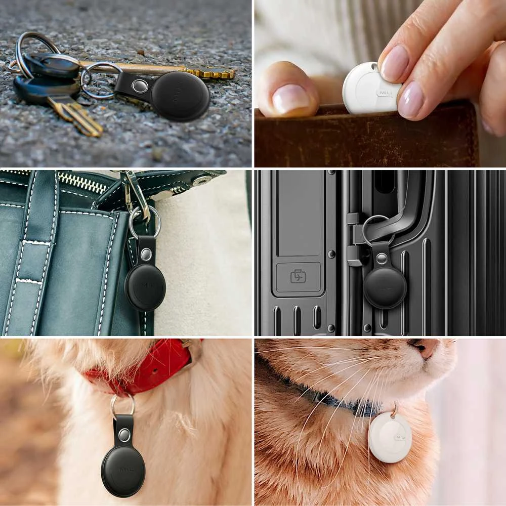 MiLi GPS Bluetooth MiTag Tracker HD-P16 Android + keyring juodos spalvos