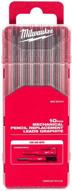Milwaukee Accessories Grafitinės šerdys pieštukui MILWAUKEE 2,8mm, 10vnt.