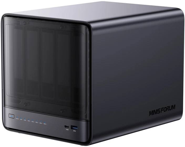 MINI-PC Minis Forum NAS N5 Pro AMD Ryzen AI 9 HX Pro 370, 32GB+128GB O