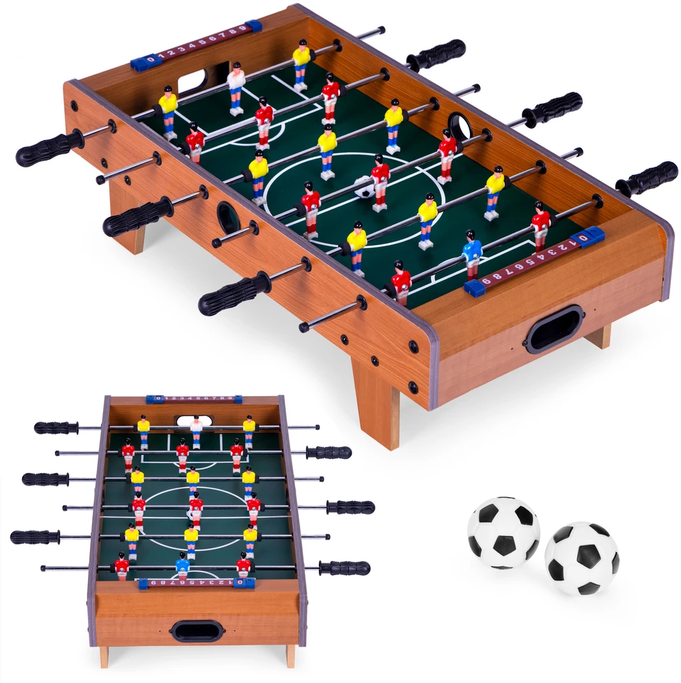 Mini stalo futbolas 70×35 cm medinis stalo futbolas, ECOTOYS
