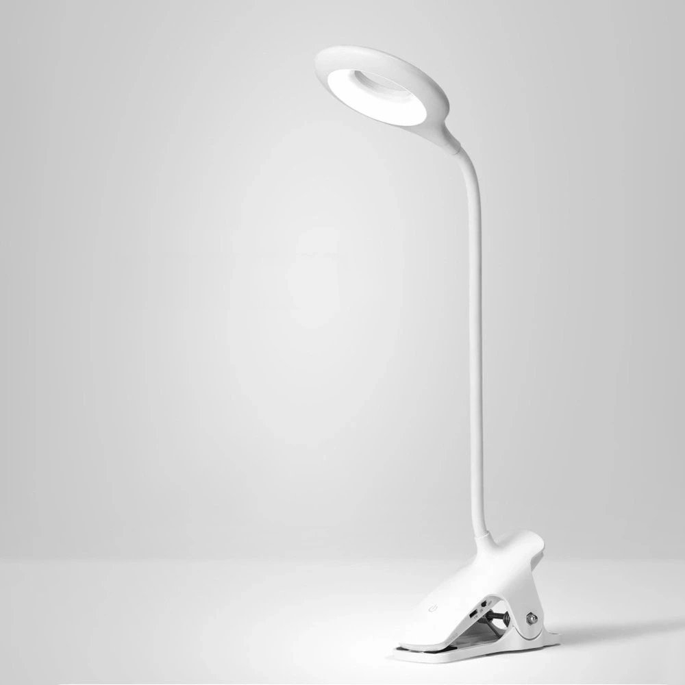 „Mini Wozinsky“ belaidė LED skaitymo lempa su segtuku + USB-C laidu – „Baltas“