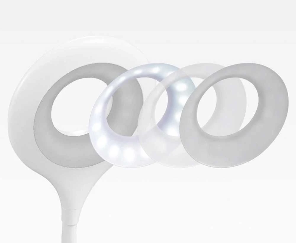 „Mini Wozinsky“ belaidė LED skaitymo lempa su segtuku + USB-C laidu – „Baltas“