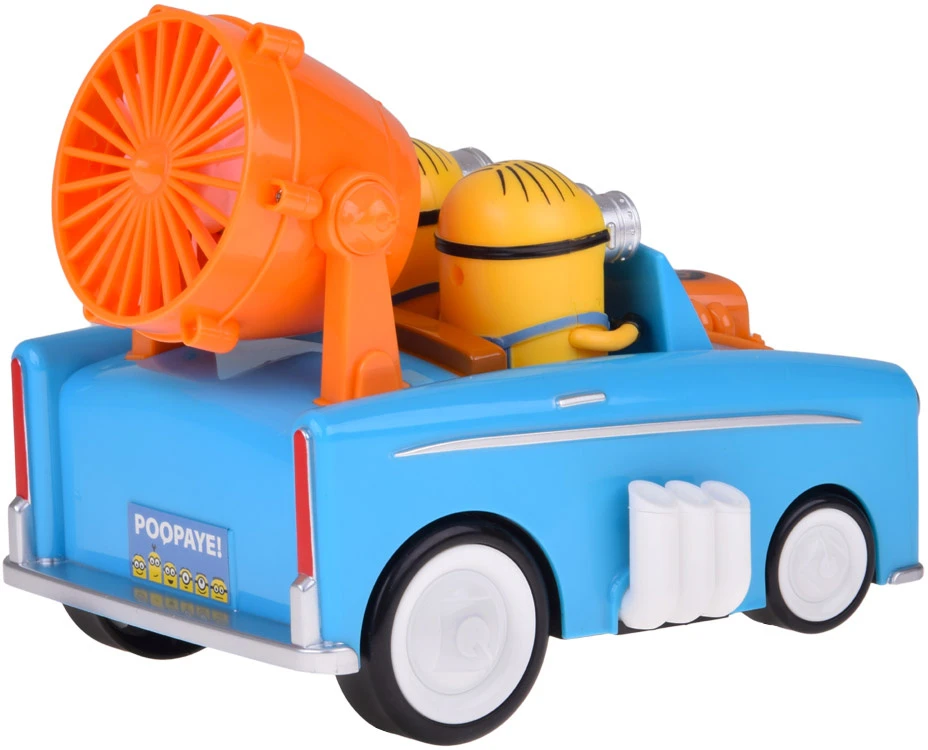 Anek Minions Minionai veiksme! Interaktyvus automobilis, kuris vairuoja, kalba, šviečia ir pučia orą ZA5940