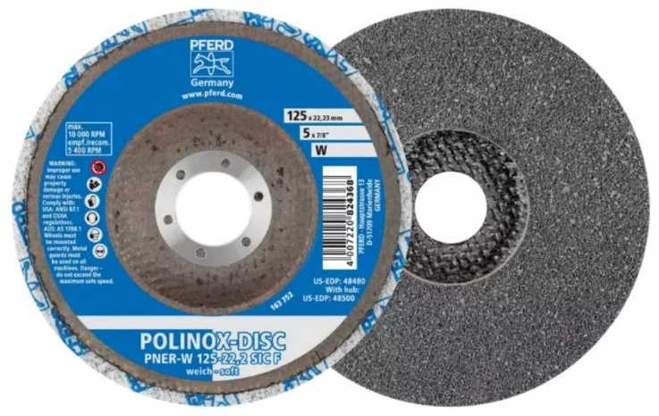 Minkštas poliravimo diskas PFERD 125x22,23 mm