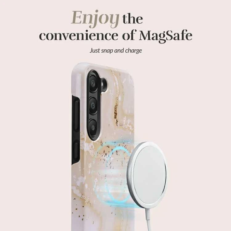 MIO Gold Marble Magsafe Compatible for Samsung S25 Plus 5G