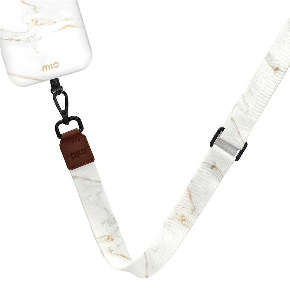 Dėklas MIO Lanyard strap Baltas Marble