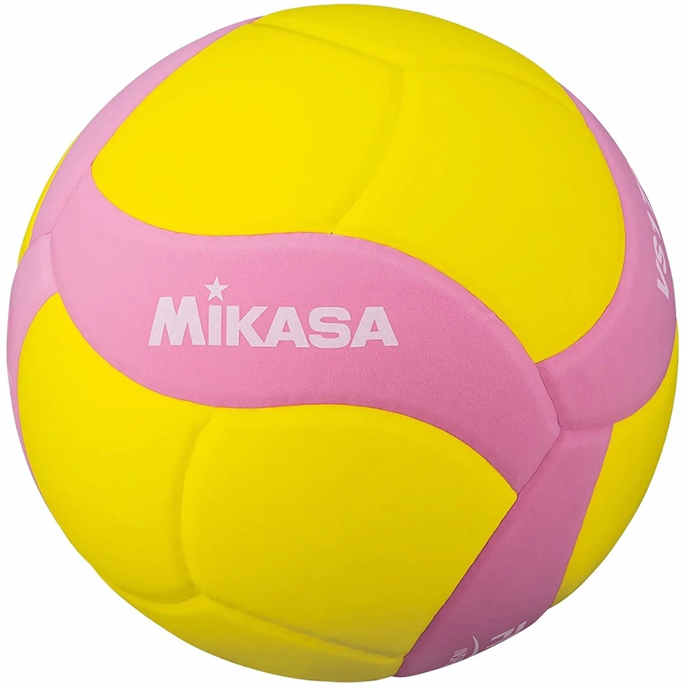 MKA Mikasa VS160W geltonai rožinis tinklinio kamuolys 4 dydžio