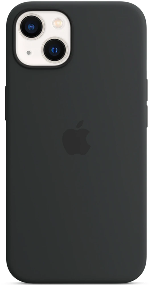 Apple iPhone 13 Silikoninis dėklas su MagSafe, Juodas (Midnight)