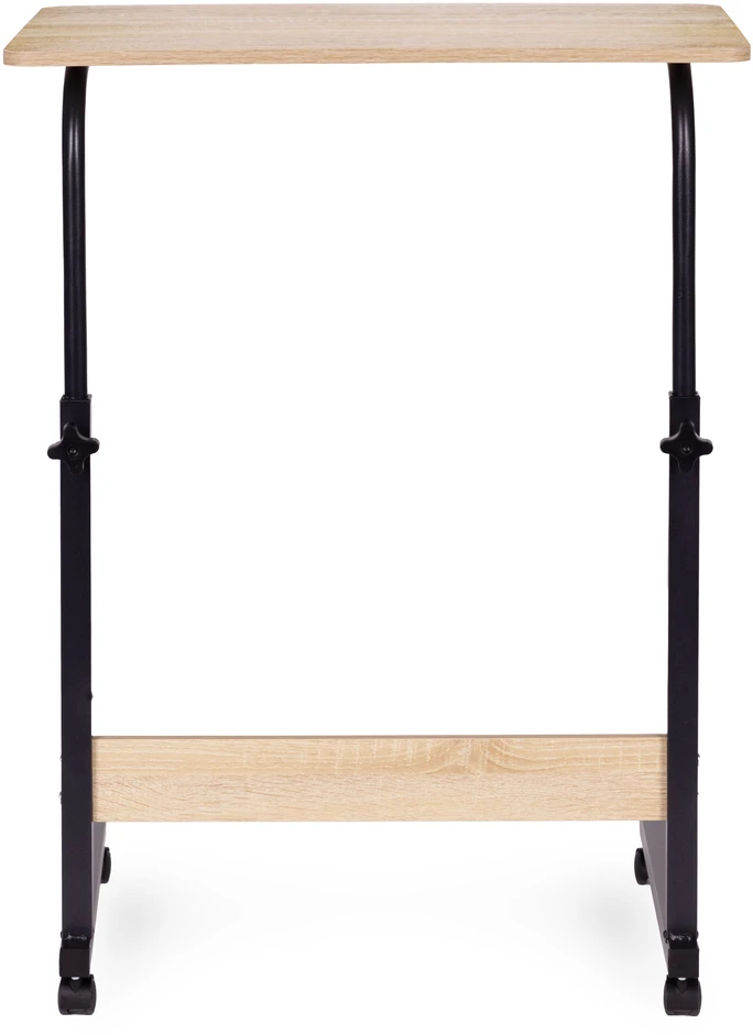 Mobile laptop table – side desk for armchair in light oak color, ModernHomedąb ModernHome