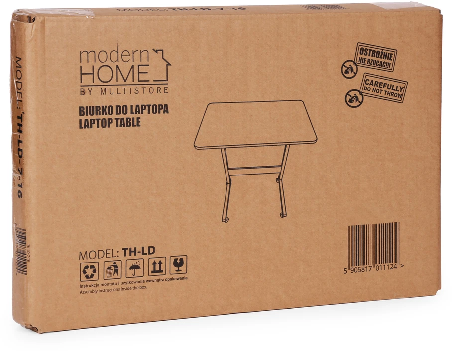Mobile laptop table – side desk for armchair and sofa in baltos spalvos, ModernHome