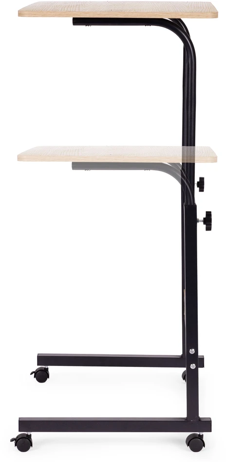 Mobile laptop table – side desk for armchair in light oak color, ModernHomedąb ModernHome