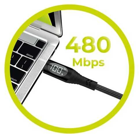Mobile Origin 100W Ekrano USB-C į USB-C laidas 1,5m CB2