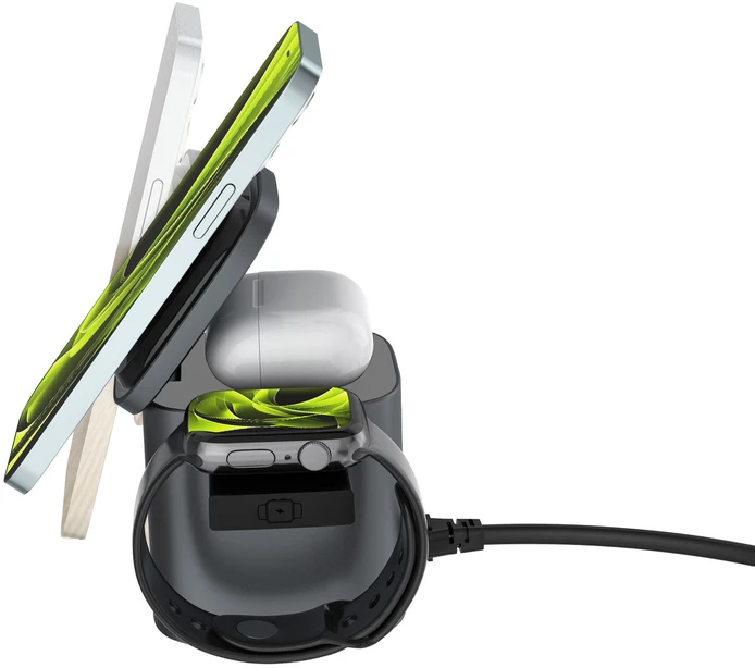 „Mobile Origin“ 100 W Qi2 25 W sulankstomas įkroviklis PW37, suderinamas su „MagSafe“