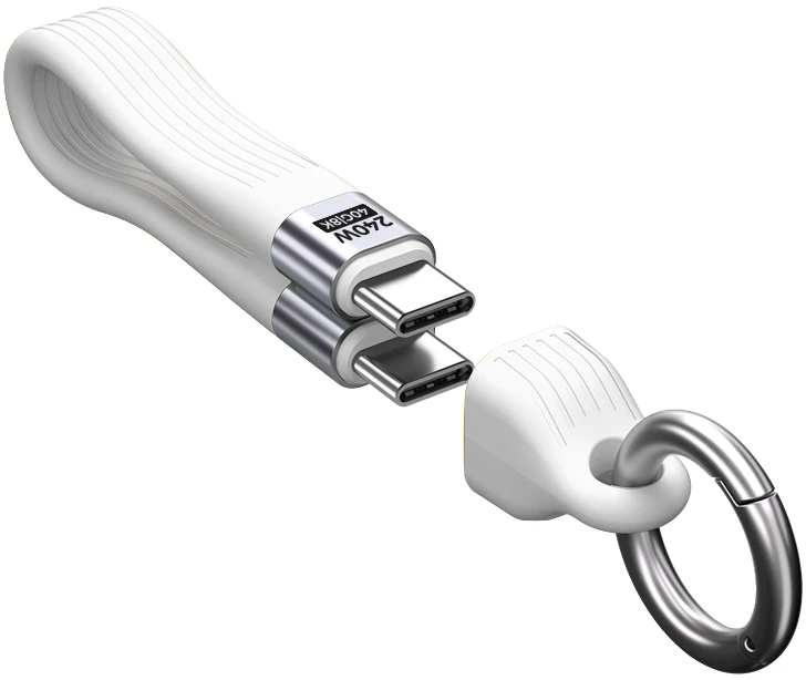 Mobile Origin 240W 40Gbps 8K USB-C Keychain Cable CB17 Baltas