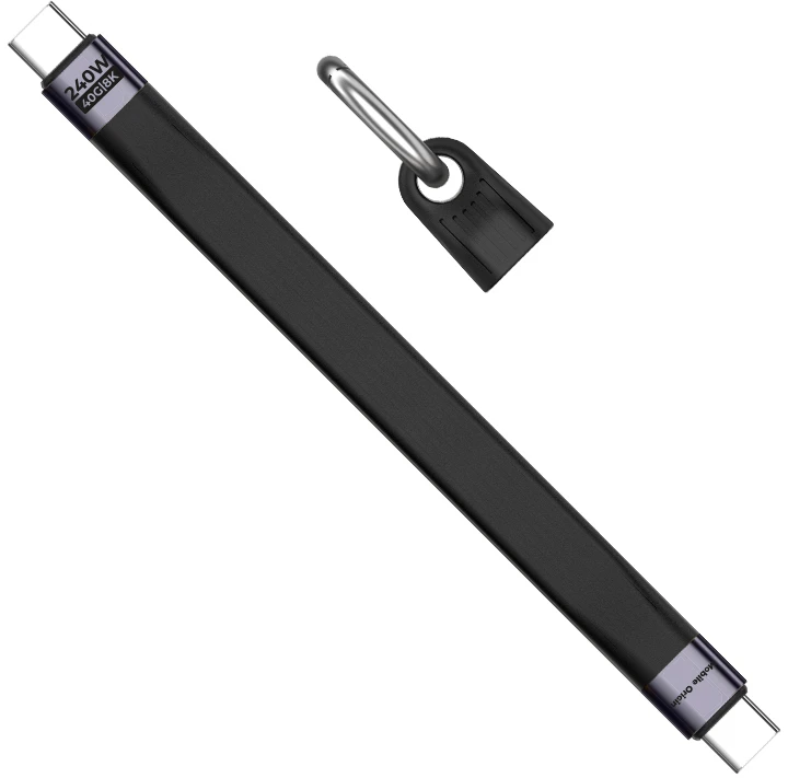 Mobile Origin 240W 40Gbps 8K USB-C Keychain Cable CB17 Juodas