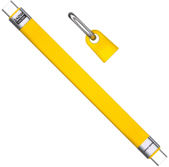 Mobile Origin 240W 40Gbps 8K USB-C Keychain Cable CB17 Geltona