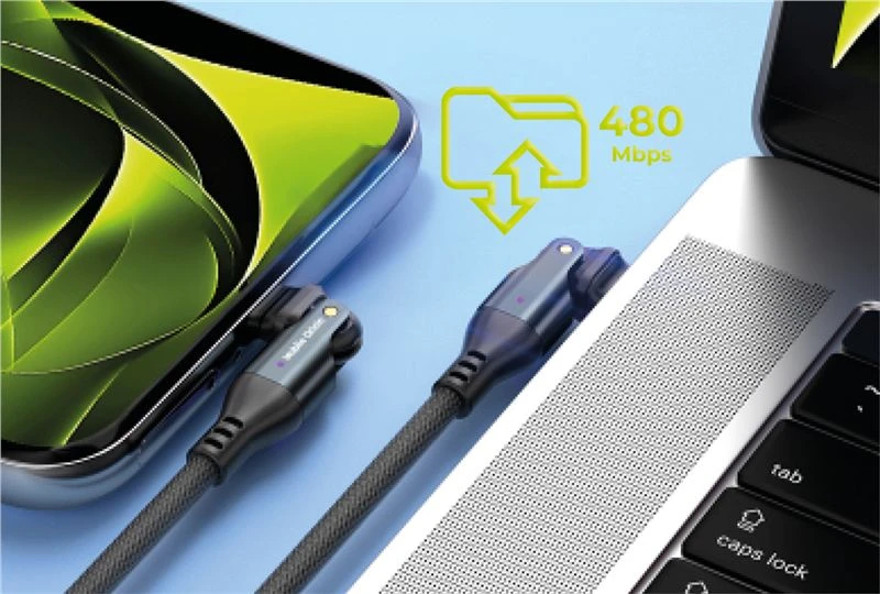 Mobile Origin 240W besisukantis USB-C–USB-C laidas CB3