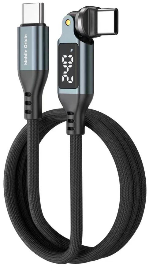 Mobile Origin 240W Ekranas 540° Rotating USB-C to USB-C Cable 1 m CB16