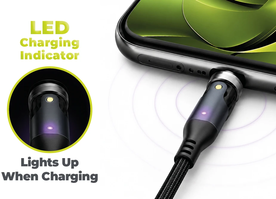 Mobile Origin 240W Magnetic 540° Rotating USB-C to USB-C Cable 1 m CB14
