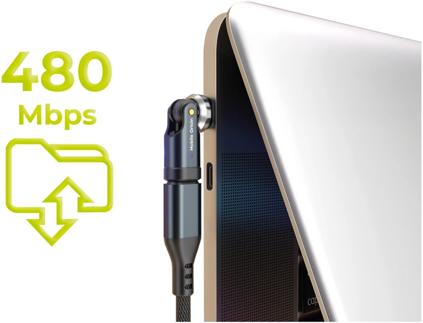 „Mobile Origin“ 240 W USB-C adapteris su 540° sukimosi funkcija, CB13