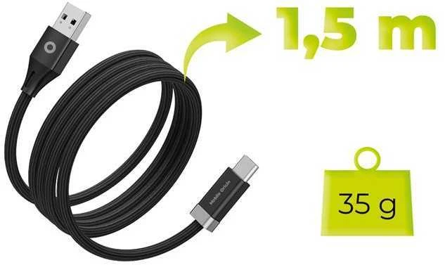 Mobile Origin 27 W magnetinis USB-C į USB-A 1,5 m CB6 maitinimo kabelis