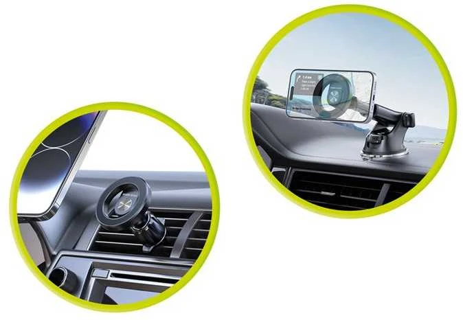 Automobilinis laikiklis Mobile Origin 2in1 Dash and Vent Magnetic Car Holder, MO21