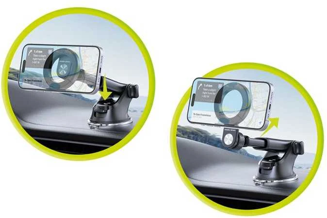 Automobilinis laikiklis Mobile Origin 2in1 Dash and Vent Magnetic Car Holder, MO21