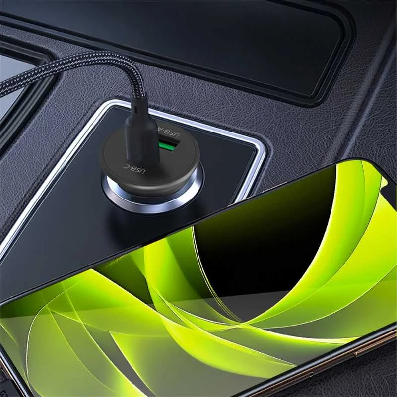 Automobilinis įkroviklis Mobile Origin 30W Super Car Charger CA19 - USB-C, USB-A