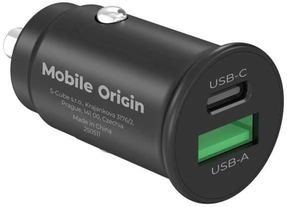 Automobilinis įkroviklis Mobile Origin 30W Super Car Charger CA19 - USB-C, USB-A