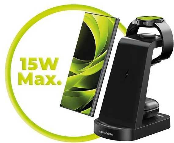 Mobile Origin 3in1 belaidis įkroviklis PW13, suderinamas su „Samsung“