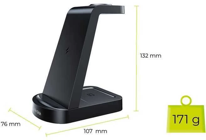 Mobile Origin 3in1 belaidis įkroviklis PW14, suderinamas su „MagSafe“