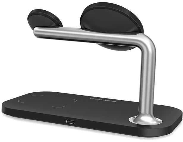 Mobile Origin 3in1 Wireless Magnetic Charger MO1, juodas