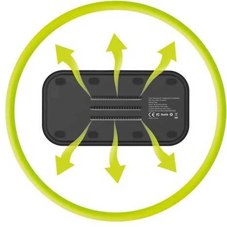 Mobile Origin 3in1 Wireless Magnetic Charger MO1, juodas