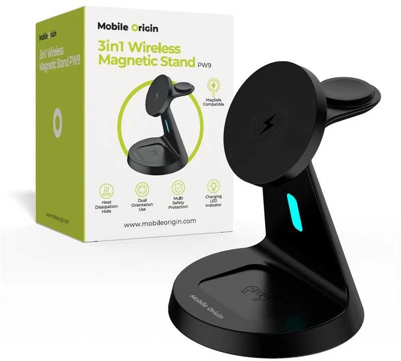 Mobile Origin 3in1 belaidis magnetinis stovas PW9