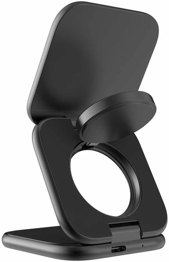 Mobile Origin 3 viename Qi2 25W itin plonas sulankstomas įkroviklis PW36 suderinamas su MagSafe matinė juoda