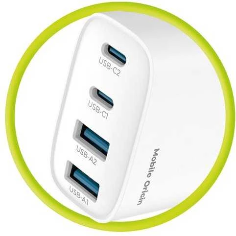 Įkroviklis Mobile Origin 40W GaN sieninis įkroviklis PW22 - 2x USB-C + 2x USB-A