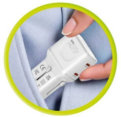 Įkroviklis Mobile Origin 45W Travel Adapteris, EU/US/UK/AU PW26, baltas
