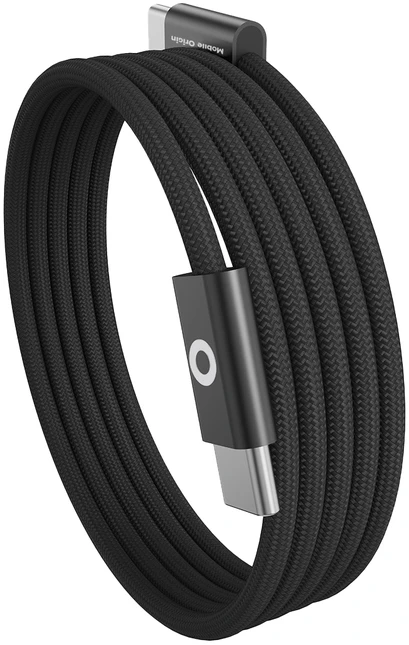 „Mobile Origin“ 60 W itin plonas USB-C į USB-C laidas, 1 m, CB11, Juodas