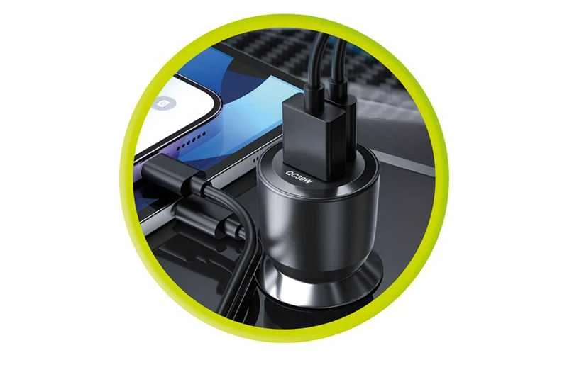 Mobile Origin automobilinis įkroviklis 60 W USB-C ir USB-A