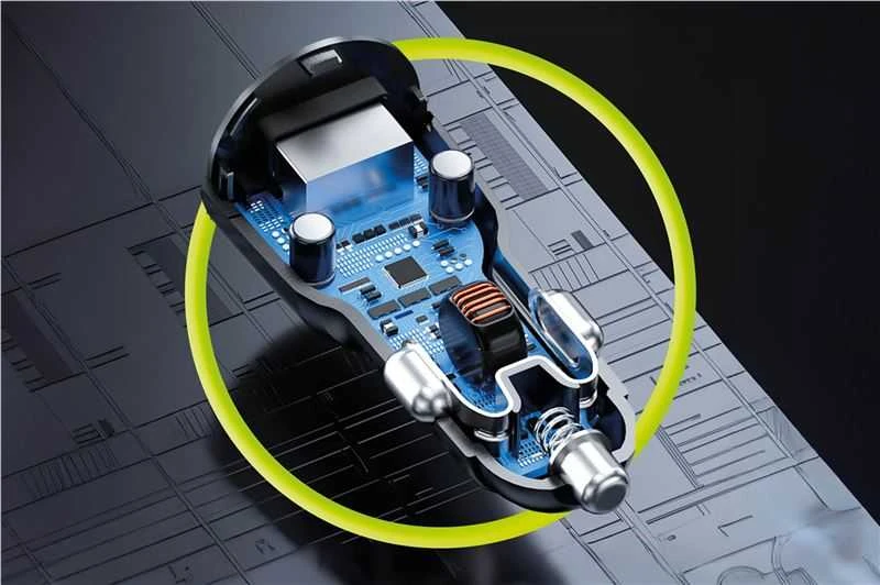 Mobile Origin automobilinis įkroviklis 60 W USB-C ir USB-A