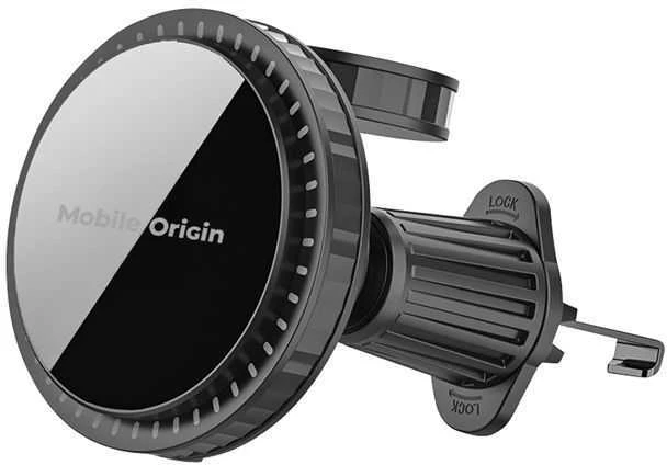 „Mobile Origin“ belaidis automobilio ventiliacijos angos įkroviklis CA18, suderinamas su „Apple Watch“ / „iPhone“ ir „MagSafe“